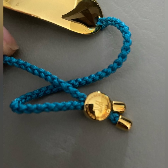 Monica Vinader Nura Friendship bracelet mallard blue - Picture 5 of 9
